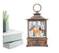 Générique Décor de Lanterne de Globe de Neige | Boules à Neige éclairées en Forme de scène de Noël - Lanterne de Boule à de Vacances, lumières de Boules à de Noël rotatives, Boule à LED tourbi