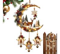 Générique Décor Mural Noël LED Étoile Lumière Rétro Intérieur Suspendu | Lampe Douce, Compagnon , Panneau Acrylique, Cadeau pour Maman, Chambre Étudiante, Étagère, Nuit Paisible