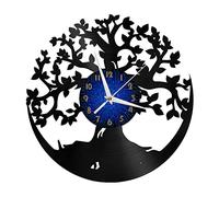Générique Décoration Arbre de la Vie, Grande Horloge Murale en Vinyl pour Fêtes, 30 cm (12 Pouces), Décor Murale d'art Moderne pour Salon. Meilleur Cadeau pour Hommes/Femmes/Enfants (B-sans L)