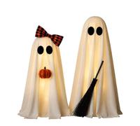 Générique Décoration Fantôme Déco de Table Balai Lueur Chaude | Set Déco Halloween Fantôme Mignon Pour Maison Chambre Cuisine Bureau Table Cheminée Bureau Ferme Fête Vacances