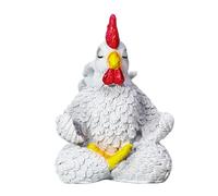 Générique Décoration Poulet | Accessoires de Bureau en Résine - Petite Figurine de Coq pour Méditation,pour Maison Cuisine Salon Balcon Bureau Jardin Terrasse