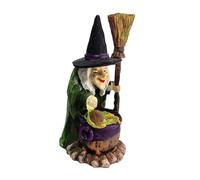 Générique Décoration Sorcière Suspendue Halloween - Figurine Collection Résine | Ornements Table Sable Psychologique | Sculpture Bureau Gothique pour Thèmes Magicien Rétro et Malédiction Mystérieuse