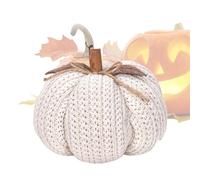 Générique Décorations De Citrouilles Tricotées, Citrouilles Artificielles Faites À La Main Au Crochet, Décorations d'automne Créatives Tricotées, De Faux Légumes pour Le Festival des Récoltes