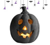 Générique Décorations Halloween Robustes - Sculpture Effrayante en Résine | Accessoires Festifs, Décorations Halloween Robustes, Sculpture Effrayante en Résine avec Bougie Lumineuse, Sûres e