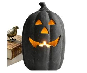Générique Décorations Halloween Robustes - Sculpture Effrayante en Résine | Accessoires Festifs, Décorations Halloween Robustes, Sculpture Effrayante en Résine avec Bougie Lumineuse, Sûres e