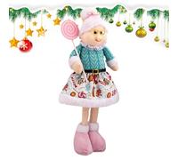 Générique Décorations Noël Nains et Gnomes Statuette Décorative Nain Festif | Peluche Gnome de Noël Pour Chambre à Coucher Salon Cuisine Espace Intérieur Grand-mère de télescopique rose et bleue