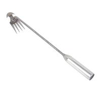 Générique Désherbeur 30cm Manche Galvanisé 4 Dents Acier Manganèse Arrachage Racines Outil Jardin Pioche Outil de Jardinage Utilisé pour ameublir Le Sol, l'aérer et désherber