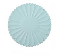 Générique Dessous Plat Silicone Rond 30 cm/11.81in sous Plat de Table en Silicone Tapis Dessous de Plat Résistant à la Chaleur et Antidérapant pour Cuisine Casseroles Tasses Assiettes, 6 Couleurs