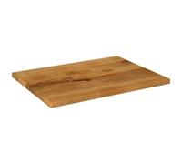 Générique Dessus de Table 70x50x2,5 cm Rectangulaire Bois Massif Manguier | Plateau de remplacement,base adaptable,surface lisse,entretien au chiffon humide,charme rustique