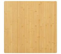 Générique Dessus de Table Bambou 70x70x4 cm, Plateau Rond de Remplacement pour Table Basse, Bar ou Console, Bords arrondis et Surface Vernie Facile à Nettoyer