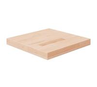 Générique Dessus de Table carré en Bois chêne Massif Non traité 40x40x4 cm, Plateau pour Table Basse, Bar, Console, étagère, Design Rustique, Facile à Nettoyer