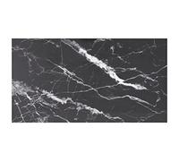Générique Dessus de Table en Verre trempé Noir 120x65 cm 8 mm, Design marbre pour Table à Manger ou Basse, Facile à Nettoyer