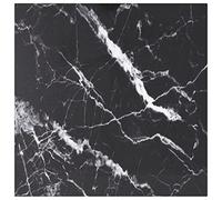 Générique Dessus de Table Noir 60x60 cm 6 mm Verre trempé Design marbre, Meubles, Accessoires pour Tables, Plateaux de Table, Noir, (Poids 6.22KG)