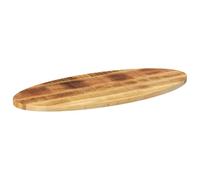 Générique Dessus De Table Ovale 110x40x3,8 Cm Bois Massif De Manguier | Plateau de remplacement, design rustique, surface lisse, veines uniques, salle à manger