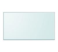 Générique Dessus de Table rectangulaire en Verre trempé 120 x 65 cm, Plateau de Table pour à Manger, Basse ou de Jardin, Design Clair et Simple, Facile à Nettoyer avec Un Chiffon Humide