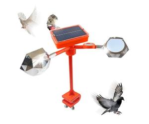Générique Dispositif Réfléchissant Effaroucheur Oiseaux,Solaire Anti-Animal avec Réflecteurs - Extérieur Résistant Intempéries pour Pigeons Pics Moineaux sur Pelouse Toit Terrasse