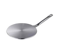 Générique Disque Convertisseur de Chaleur Disque à Induction Argenté en Acier Inoxydable, Diffuse la Chaleur Rapidement et Uniformément, pour Poêle Électrique Gaz, Poêle en Fer et Casserole