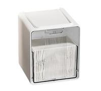 Générique Distributeur de boules de coton,Rangement Transparent Anti-Poussière,Distributeur de cotons ronds - Pour tiroir de coiffeuse table de coiffure étagère murale placard chambre salon spa