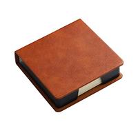 Générique Distributeur de notes mémo en cuir luxueux pour étui de bureau, cartes de visite, de notes autocollantes, organisateur pour étudiant journaliste, de bloc-notes en cuir, distributeur