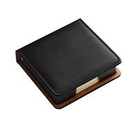 Générique Distributeur de notes mémo en cuir luxueux pour étui de bureau, cartes de visite, de notes autocollantes, organisateur pour étudiant journaliste, de bloc-notes en cuir, distributeur
