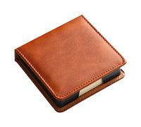 Générique Distributeur de notes mémo en cuir luxueux pour étui de bureau, cartes de visite, de notes autocollantes, organisateur pour étudiant journaliste, de bloc-notes en cuir, distributeur