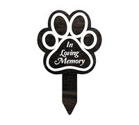 Générique Dog Grave Marker - Wind-Proof Pet Memorial Graves Markers, Waterproof Dog Cemetery Garden Stake Memorial Yard Decorations, Pet Loss Outdoor Plaques Dogs Claw Sympathy Gardens Grave Decor