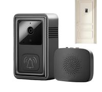 Générique Doorbell Camera, Smart WiFi Buzzer, HD Night Vision Camera, Adhesive Mount, Security Equipment, Renters, Homeowners, Parents with Children, Front Door Protection, 3.35x2.09x0.94 inches