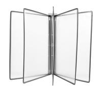 Générique Dossier des fichiers de référence, présentoir à Documents Suspendu A4 5 Pages, Fer et PVC, Noir, Rangement Mural, Bureau