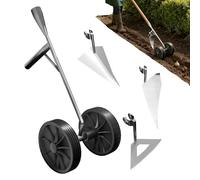 Générique Double Wheel Garden Plow Hoe, Multi Function Cultivator Plow with Double Wheels | Gardening Tool for Soil Loosening Weeding, Farm Tool for Men Husband Father Gardener