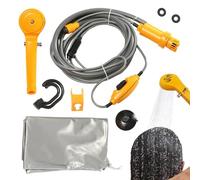 Générique Douche Portable pour Le Camping | Portable Électrique Universelle 12V - Pompe De Douche Camping Extérieure | pour Bain d'animaux Moto Camping-Car Lavage Auto Randonnée Voyage et Road Trip