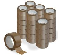 Générique Dpm tapes Packaging Tape - 36 rouleaux de ruban adhésif pour emballage cartons, boîtes, déménagement, entrepôt, travail, scellage garanti - 48 mm x 50 m, marron/Havane (36 rouleaux)