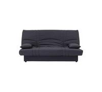 Générique Dream Banquette clic clac 3 Places - Tissu 100% Coton - Gris Anthracite - Contemporain - L 190 x P 92 cm