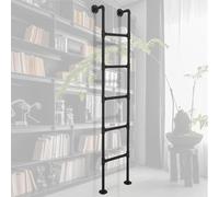 Générique Échelle d'accès pour fenêtre de sous-Sol, échelle Murale en Fer forgé Noir pour lit superposé de Grenier, escabeaux métalliques pour Mezzanine, échelles d'accès pour lit Haut, terr