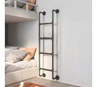 Générique Échelle d'accès pour fenêtre de sous-Sol, échelle pour lit superposé de Camping-Car fixée au Mur en Fer forgé Noir pour Grenier, escalier métallique pour Mezzanine, échelle pour li