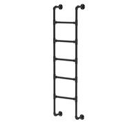 Générique Échelle de Secours Murale pour fenêtre de sous-Sol, échelle pour lit superposé de Camping-Car en Fer forgé Noir, escalier métallique pour Mezzanine, échelle pour lit superposé exté