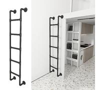 Générique Échelle de Secours pour sous-Sol, échelle de Remplacement Robuste pour lit Mezzanine avec Fixations, échelle Universelle en métal Peu encombrante, Charge jusqu'à 150 kg (Taille : 1