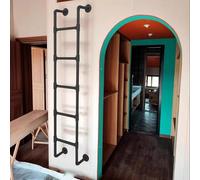 Générique Échelle métallique Murale pour Lits superposés, idéale pour Mezzanine, hauteurs Disponibles : 1,20 m, 1,50 m, 1,80 m, 2,10 m, 2,40 m et 3 m. Échelle d'accès et de Sortie, échelle d