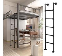 Générique Échelles Noires à Fixation au Sol pour Lits superposés, idéales pour la Maison, la Sortie de Secours par fenêtre de sous-Sol ou par escalier métallique pour Lits superposés dans Le