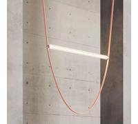 Générique Éclairage suspendu, Lampe à suspension de ceinture design moderne LED for salon restaurant villa cage d'escalier personnalité tube verre(60cm,Cold light)