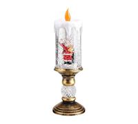 Générique Effet de Chutes de Neige réaliste Décoration de Noël Lampe à Bougie à Projection rotative de Vacances Décoration de Festival intérieur Boule de LED de Vacances