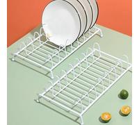 Générique Égouttoir À Vaisselle Compact Évacuation Rapide De L Eau sans Stagnante -Assiettes - Design Japonais Métal Support pour Assiettes Et Petite Cuisine