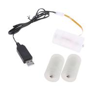 Générique Éliminateurs de batterie 3xLR20 D, Solution d ' alimentation fiable, convertisseur de puissance pour appareils électroniques d ' intérieur et d ' extérieur, utilisez un câble adaptateur