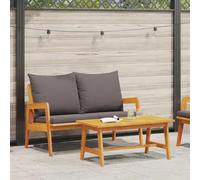 Générique Ensemble Bistrot 2 Pcs Bois d'Acacia Massif Huile | Finition huilée, contre l'humidité, assemblage facile, entretien simple avec chiffon humide