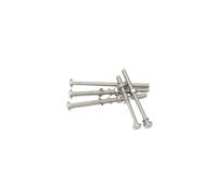 Générique Ensemble complet de vis allongées en acier inoxydable 304 avec rondelle et écrou/ensemble combiné de tiges de vis extra longues à tête cylindrique cruciforme(10set M2.5x60)