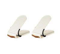 Générique Ensemble de 2 étagères à Chaussures réglables, organisateurs de Rangement de Chaussures avec 3 Niveaux de Hauteur, Accessoire Domestique pour Un Rangement Efficace, étagère empilable