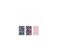 Générique Ensemble de 3 Carnets de Notes Floraux, format A7 32 pages Motifs Printaniers Colorés aléatoires, fleuris pensée,notes,mémoires,écriture,études,roman, livre,nature,printemps,été