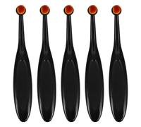 Générique Ensemble de 5 Pinceaux à Encre Miniatures en Pbt pour Mélange Uniforme, Brosses à Encre Noires pour Dessin et Fabrication de Cartes Artisanales