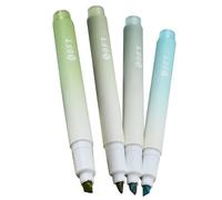 Générique Ensemble de surligneurs pastel - Surligneur dégradé 4 couleurs pour étudiant - Protection des yeux Key Mark Peinture Ligne Oblique Tête Main Compte Stylo, Bible Surligneurs Et Stylos