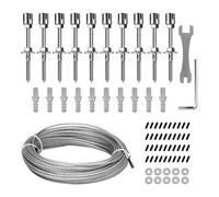 Générique Ensemble de Treillis pour, Moyeux à Tête Transversale, Clés Universelles, Treillis pour, Treillis pour Plantes Grimpantes, Cour, Jardin, avec Fil de 52 Pieds