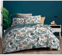 Générique Ensemble Parure de lit 4 pièces 180 x 200 cm King Size -1 Drap Housse 180 x 200 cm - 1 Drap Plat - 240 x 300 cm - 2 taies d'oreillers 65 x 65 cm 100% Coton 57 Fils /cm2 Haute Gamme (blacky)
